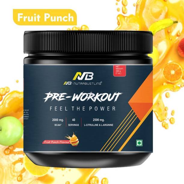 Nutrabustling Pre Workout Supplement | For Pump, Focus, Energy, Strength & Endurance | Pre Workout