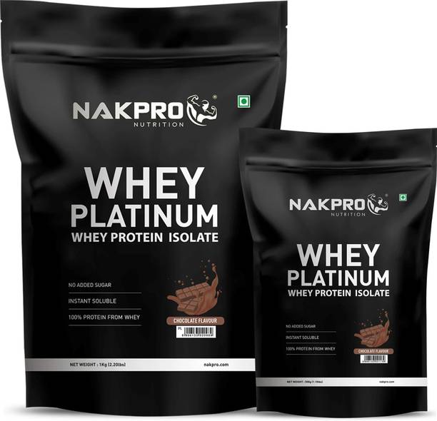 Nakpro Platinum Whey Protein Isolate Supplement Powder with Vitamins & Minerals Whey Protein