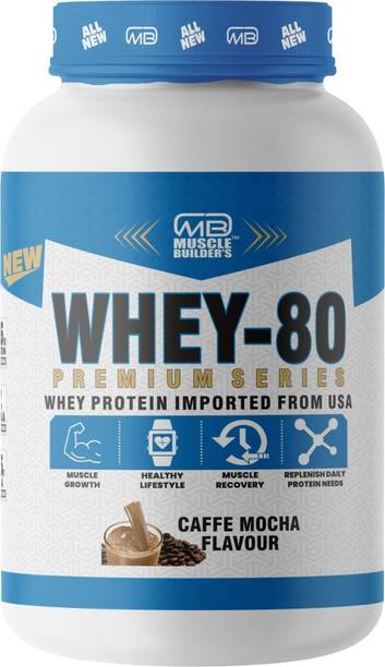 MB MUSCLE BUILDER'S Whey 80 With Essential Amino Acid For Increased strength, & Lean Muscle Gain Whey Protein