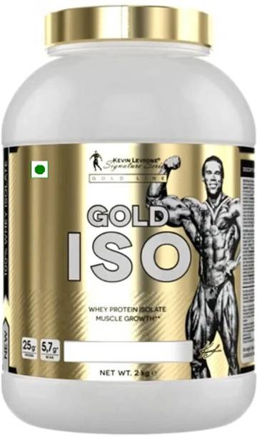 kEVIN lEVRONE Gold Iso Whey Isolate Protein 2Kg | 24g protein , 5.2g bcaa | 66 Setvings Whey Protein
