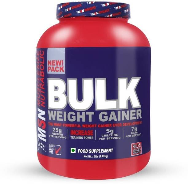 MUSCLE SIZE Nutrabolic Bulk Weight Gainer (6lbs) The Most Powerful Weight Gainers/Mass Gainers