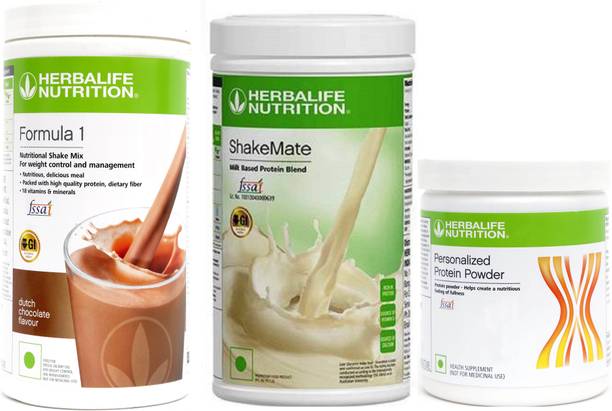 Herbalife Nutrition formula 1 chocolate 500g + shakemate 500g + protein powder 200g Plant-Based Protein