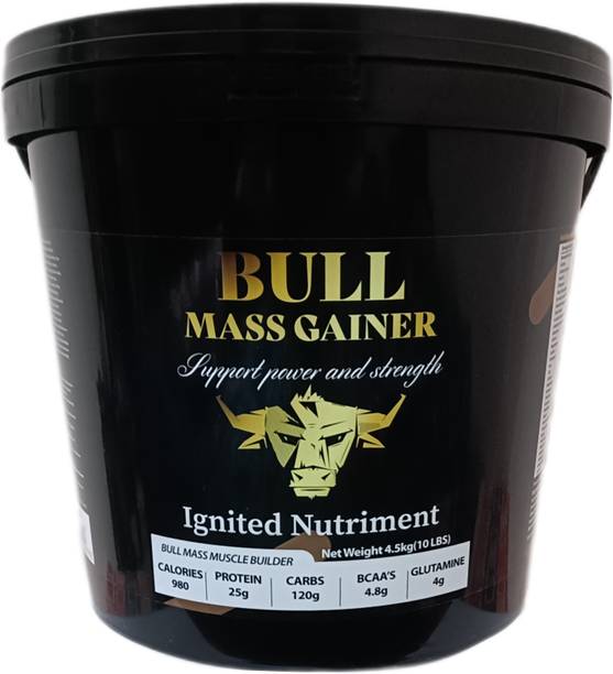 IGNITED NUTRIMENT Bull Mass Gainer, For Muscle Mass gain Weight Gainers/Mass Gainers