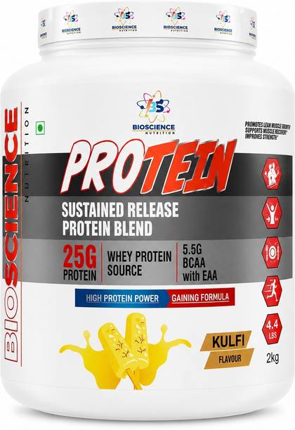 Bioscience Nutrition Whey Protein Powder Kulfi | 25g Protein | 5.5g BCAA with EAA | Whey Protein Whey Protein