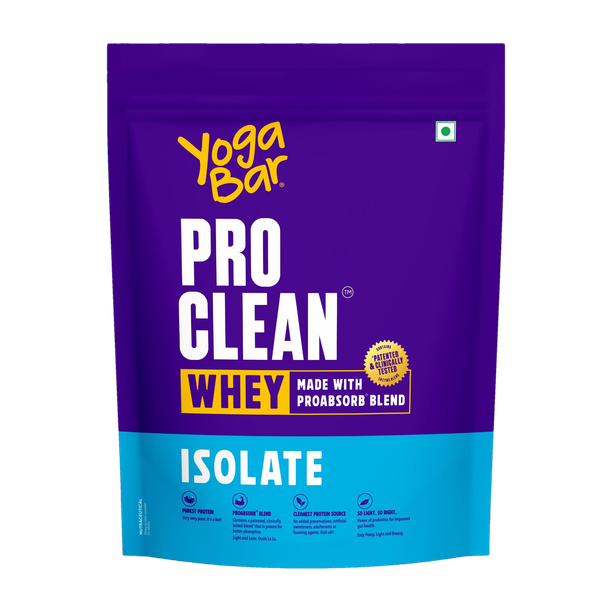 Yogabar Whey Protein Isolate 750g|30g Protein per Serve|Unflavoured Whey Protein Powder Whey Protein