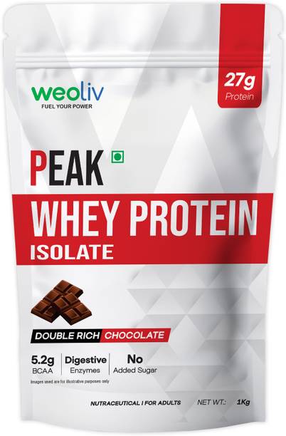 Weoliv Peak Whey Protein Isolate, 27g Protein for Muscle Growth & Recovery | Whey Protein