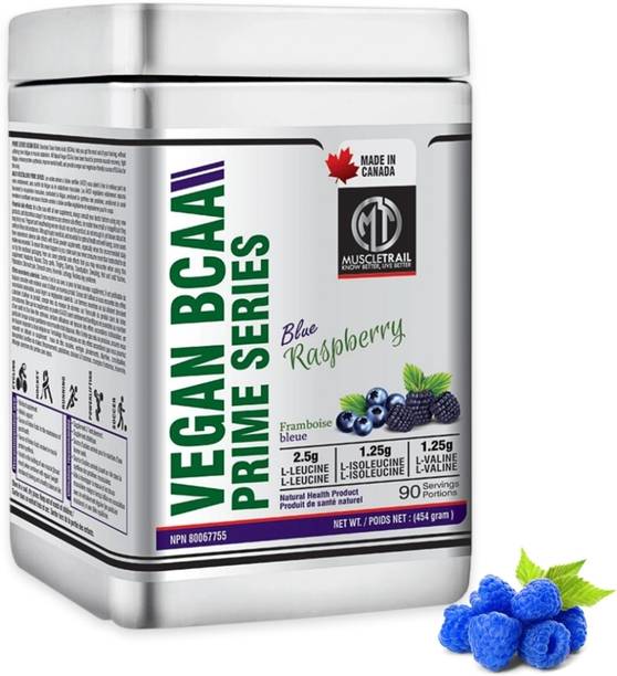 Muscle Trail Vegan BCAA Prime Series, 90 Serving For Men & Women| Made In Canada BCAA