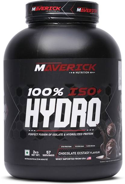 MAVERICK NUTRITION 100% ISO + Hydro , Perfect Fusion of Isolate & Hydrolyzed Protein, 57 Servings Whey Protein