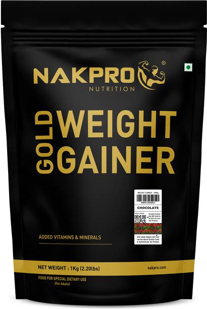 Nakpro Gold Weight Gainer Protein Powder Supplement with Vitamin & Minerals Weight Gainers/Mass Gainers