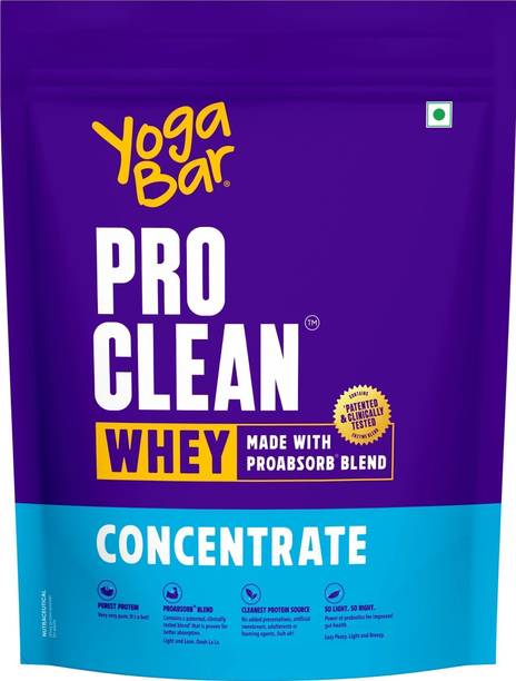 Yogabar Whey Protein Concentrate 1kg|27g Protein per Serve|Unflavoured Protein Powder| Whey Protein