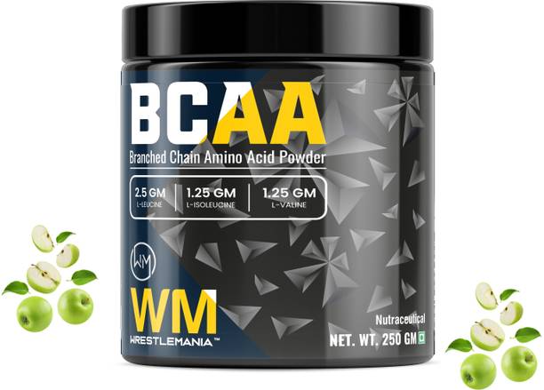 WrestleMania NUTRITION BCAA [25 Servings] -100% Micronized Vegan Muscle Recovery & Endurance BCAA