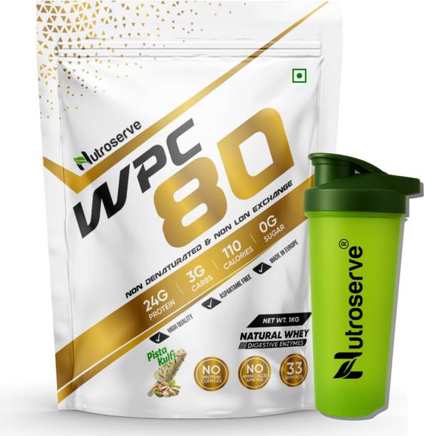 nutroserve WPC 80 Whey Protein Concentrate, Light & Clean, Easy to Digest Whey Protein