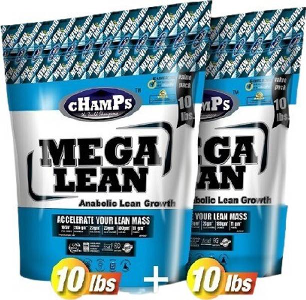 CHAMPS NUTRITION CHAMPS MEGA LEAN 20LB(10LB+10LB) COMBO PACK Weight Gainers/Mass Gainers