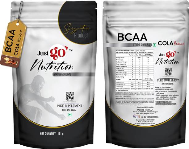 just go nutrition (151g) 30 servings For Muscle Recovery & Endurance (IMPORTED INGREDIENTS) BCAA