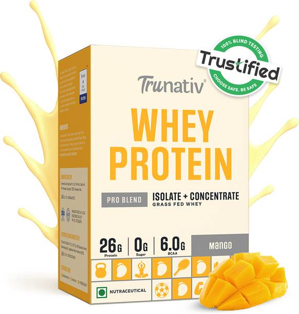 TruNativ Concentrate & Isolate Pro Blend, 26g Protein, No Sugar, Pre Workout Whey Protein