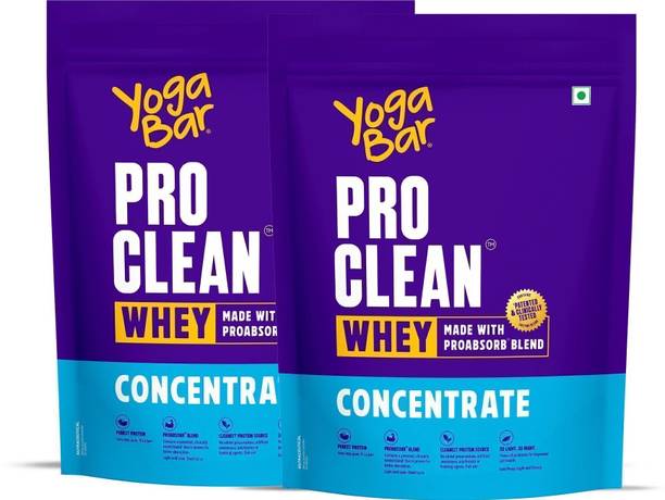 Yogabar Whey Protein Concentrate 2kg|27g Protein per Serve|Unflavoured Protein Powder Whey Protein