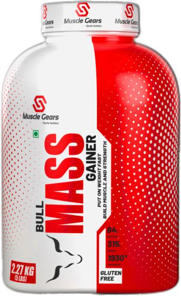 Muscle Gears Mega Mass Gainer 11 lbs Litchi Ice Cream Whey Protein