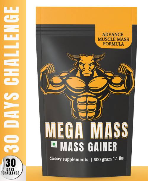 The Gromming guru Mega Mass - High Protein Muscle Mass & Weight Gainer | Post-Workout Protein For Weight Gainers/Mass Gainers