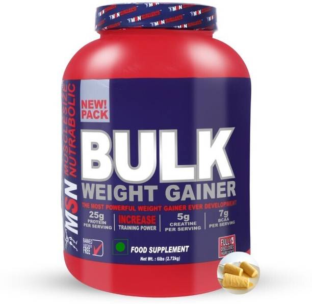 MUSCLE SIZE Bulk Mass Gainer For Bulk Gain 6lbs Weight Gainers/Mass Gainers