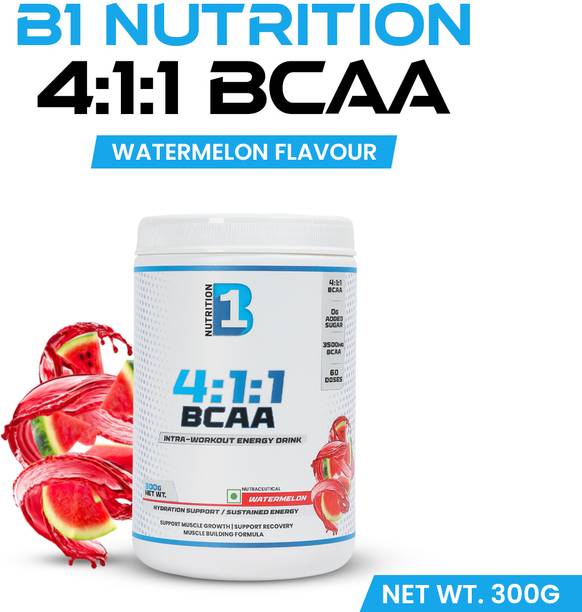 B1 NUTRITION 4:1:1 BCAA Intra- Workout Energy Drink ,60 Doses for Muscle Recovery & Endurance BCAA