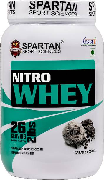 Spartan Sport Sciences Nitro Whey Protein Powder | Gym Protrein Powder for Men & Women | Whey Protein