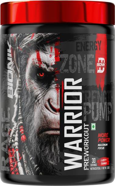 BIONIK NUTRITION Warrior Zone Preworkout |For Pump, Focus, Energy, Strength & Endurance Pre Workout