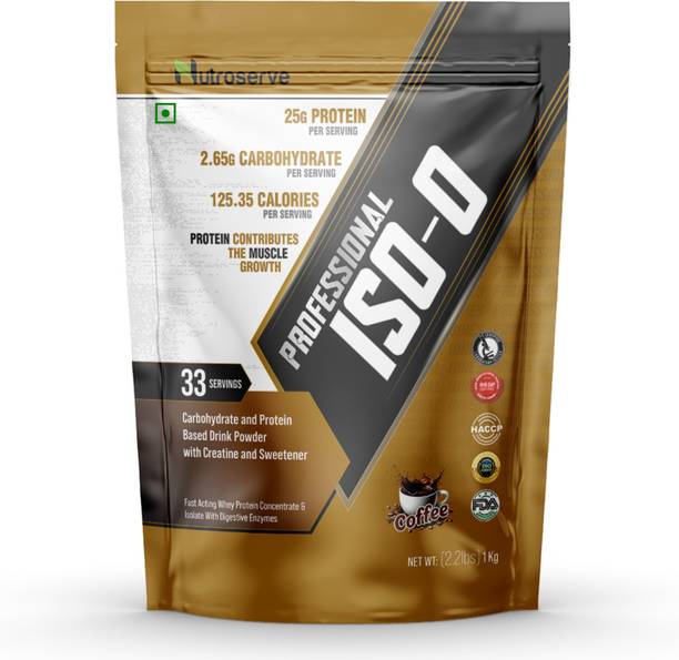 nutroserve Professional ISO-0 Whey Protein Isolate Supplement for Muscle Growth Recovery Whey Protein