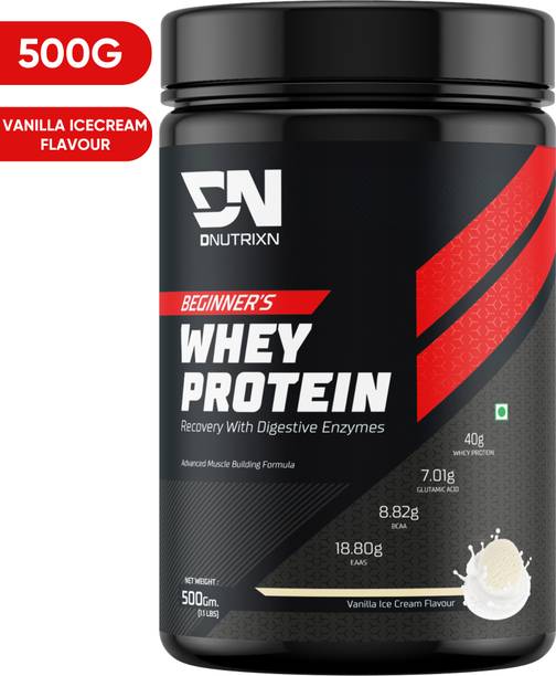 DNUTRIXN Beginner's High Whey Protein with Digestive Enzyme, Multivitamin Whey Protein