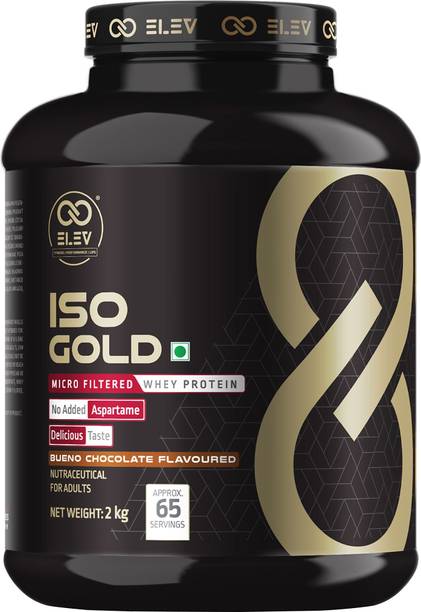 ELEV FITNESS PERFORMANCE LIFE ISO Gold Micro Filtered Whey Protein Isolate Supplement | For Lean Muscle Gain Whey Protein