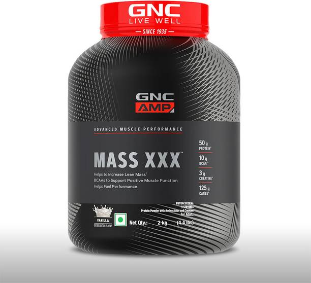 GNC AMP Amplified Mass XXX with Branched Chain Amino Acids & Creatine Weight Gainers/Mass Gainers