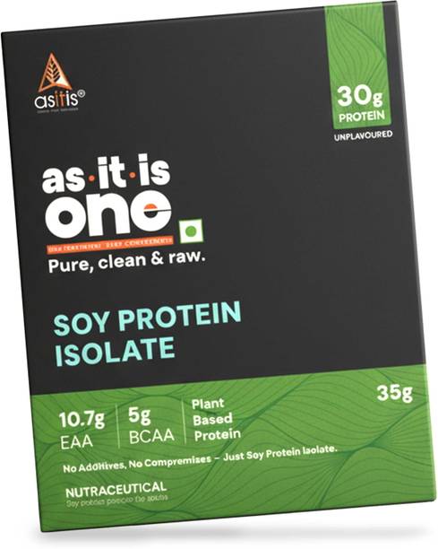 AS-IT-IS Nutrition One Soy Protein Isolate, Unflavored & Unsweetened - Plant Based Protein Plant-Based Protein