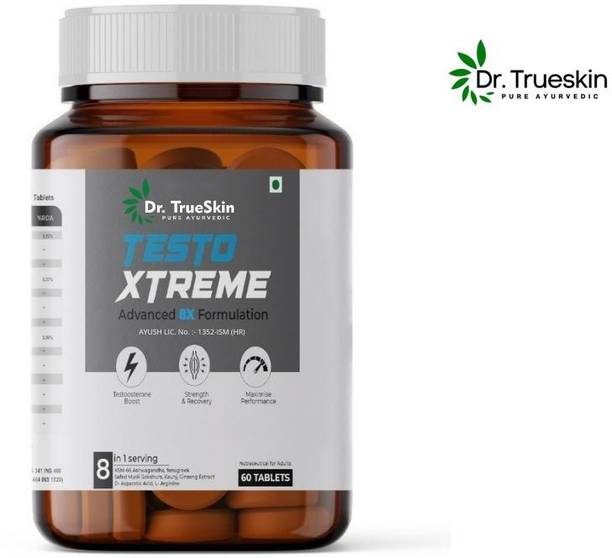 Dr.trueskin Testo Xtreme Tablets for energy and natural balance mix Plant-Based Protein