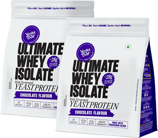 Yogabar Ultimate Whey Protein Powder|Whey Isolate + Yeast Protein|28g Complete Protein Whey Protein