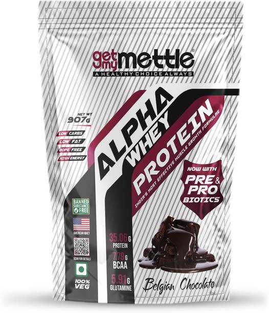 METTLE Alpha Whey Protein|No Added Sugar|100% Whey|Lean Muscle Growth|Better Recovery| Whey Protein