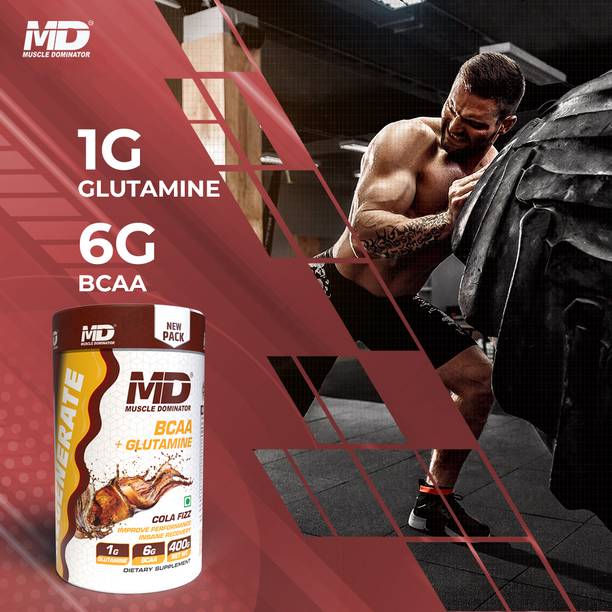 Muscle Dominator Regenerate BCAA + Glutamine 400 Gm BCAA