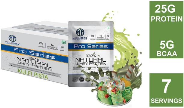 Muscle Trail Pro Series |7 servings |Primary Source Isolate |5g BCAA, 25g 100% Natural Whey Protein
