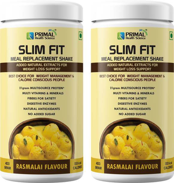 PRIMAL HEALTH SCIENCE Slim Shake Protein Powder for Weight Loss Healthy Meal Replacer with Vitamins Protein Shake