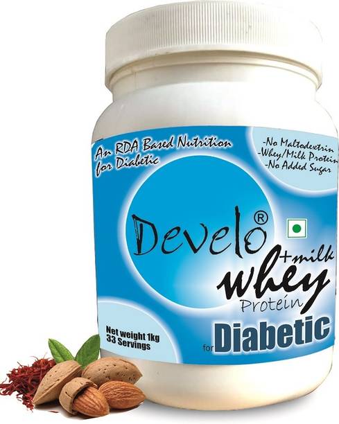 DEVELO Diabetic Protein Powder – Sugar Free Whey Supplement for Diabetes Care/Nutrition Whey Protein