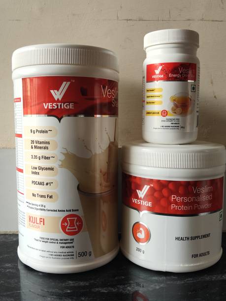 Vestige KULFI SHAKE & PROTEIN POWDER 200GM & LEMON Nutrition Bars