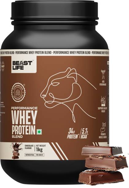 BeastLife Performance Whey Protein Blend | Muscle Growth | 34g Protein | 5.7g BCAA Whey Protein