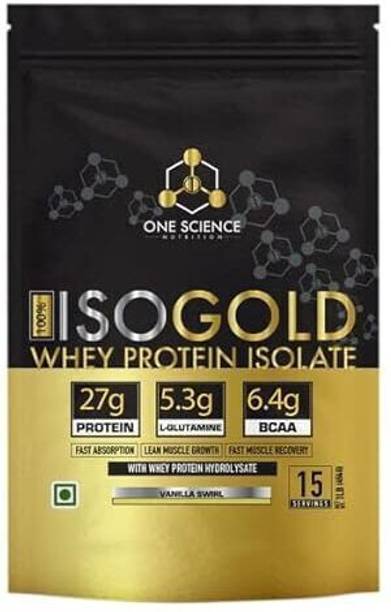One Science (OSN) 100% Iso Gold Whey Protein 1lbs [Grass Fed Whey]-Vanilla Swirl Whey Protein
