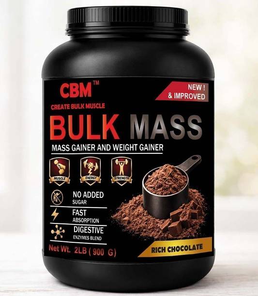 cbm create bulk muscle CBM Bulk Mass Rich Chocolate 1 KG Weight Gainers/Mass Gainers