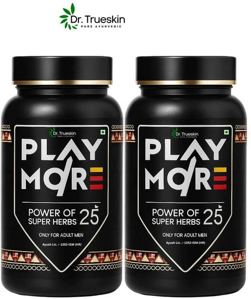 Dr.trueskin Play more powder with Ginseng and Ashwagandha Plant-Based Protein