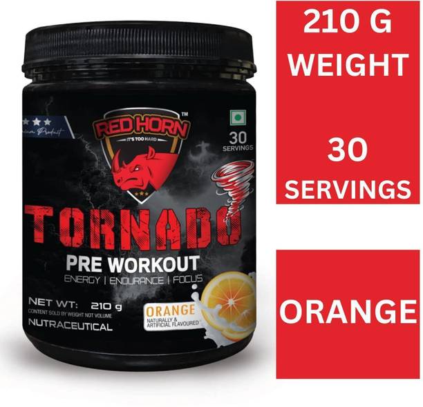 red horn Tornado Newly Launched Supplement Powder for Energy & Focus |30 servings Pre Workout