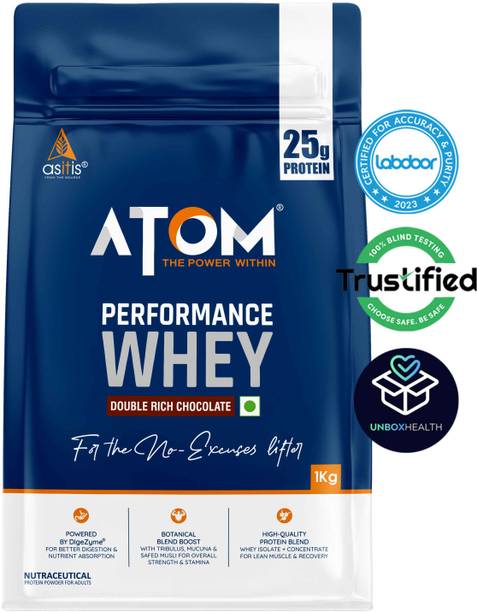AS-IT-IS Nutrition ATOM Performance Whey 1Kg Double Rich Chocolate Whey Protein