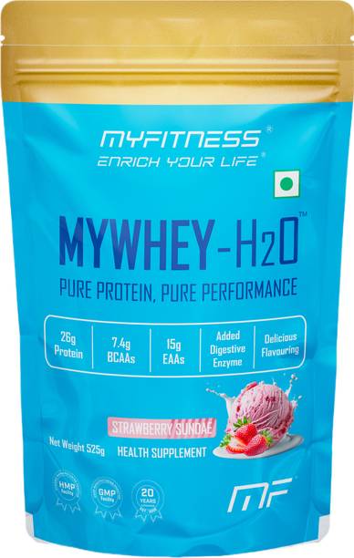 MYFITNESS Mywhey H2O Strawberry Sundae | 26g Protein Per Serving Whey Protein