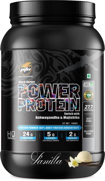 Power Fuel Nutrition Black Power Protein 1000g Vanilla Whey Protein