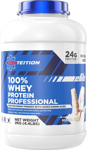 Proteition Elite 100% Whey Protein Professional: No Sugar, With Amino Acid & Plant Enzymes, Whey Protein