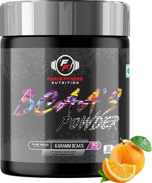 FORCE FITNESS NUTRITION BCAA 30 Serving Amino Acid Powder with Glutamine, Creatine, Taurine & Citrulline BCAA