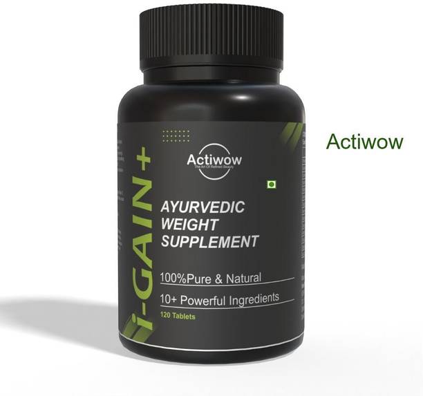 ACTIWOW i-Gain+ I Herbal Protein Gainer I Supports Safe Mass & Muscle Development Weight Gainers/Mass Gainers